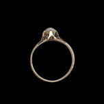 Antique 9K Yellow Gold Claw Set Victorian Opal Cabochon Ring Size 6