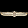 Art Deco Egyptian Revival Sterling Silver & Rose Quartz / Marcasite Brooch