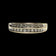 10K Yellow Gold Double Row Diamond Band Size 7 1/4
