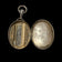 Victorian Antique Sterling Silver Etched Locket Pendant / Fob Birmingham England