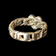 9K Yellow Gold Braided Knot Heart Ring Size 5 1/4
