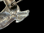 Vintage Sterling Silver Leaping Stag / Jumping Deer Brooch