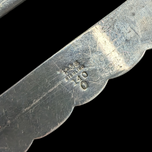 Antique Sterling Silver Three-Pronged Belt Buckle