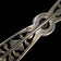 Edwardian / Deco Sterling Silver Filigree Bar Brooch with Marcasite & Amethyst