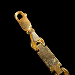 14K Yellow Gold Gilson Opal Inlay Bracelet From Greece 6mm