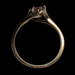 10-14K Yellow Gold Ruby and Diamond Ring Size 6 1/2