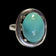 Sterling Silver Turquoise Cabochon Ring Size 6 1/4