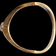 14K Yellow Gold Chevron Diamond Stacker Ring Size 6.5