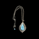 Sterling Silver, 14K & Larimar Olga Sitnik Artist Signed