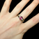 14K Yellow Gold Oval Cut Pink Tourmaline & Diamond Ring Size 7 3/4