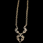 800 Silver Flame / Bird / Tribal Large Statement Necklace