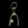 14K Yellow Gold and Pearl Wishbone Charm