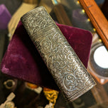 Sterling Silver Box / Case For Pills / Cigarettes Ornate Floral Motif