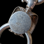 Sterling Silver Napier Hollow Link Bracelet With Bolt Clasp