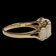 14K Yellow Gold Natural Opal 5 Stone Band Ring Size 6 1/4