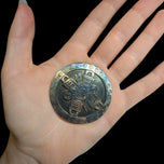 Mexican Designer Sterling Silver Talleres de los Ballesteros Aztec/Mayan Brooch / Pendant