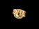 10K Yellow Gold Peridot Open Work Stud Earrings
