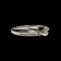 14K White Gold Diamond Bypass / Channel Set Ring Size 7 1/4