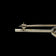 Antique 14K White Gold & Fresh Water Pearl Filigree Bar Brooch