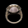Clyde Duneier Sterling Silver Blue Lace Agate Statement Ring Size 9