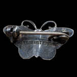 Hroar Pryza Yellow Guilloche Enamel Butterfly Brooch