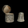 Decorative Sterling Silver Thimble & Thimble Case
