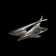 Viggo Wollny Fammik Sterling Silver Brooch Denmark MCM Modernist Boomerang Abstract