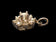 14K White Gold & Diamond Flower Pendant