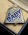 Victorian Sterling Silver "Baby" Enamel Bell / Rattle Pendant Birmingham