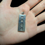 Silver Ingot Pendant Hallmarked Birmingham 1978
