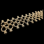 925 Mexico Chainmaille Double Link / Mesh Silver Bracelet