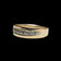 10K Yellow Gold Men's Band Diamond Inset Size 11