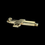14K Yellow Gold Cross Pendant Matte & Polished Finish - Chunky!