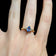 14K Yellow Gold Diamond Tanzanite & Diamond Ring Size 7 1/4