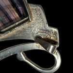 Sterling Silver Art Nouveau Style by Artist Pat Cheney Brooch with John Ditchfield Glass