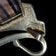 Sterling Silver Art Nouveau Style by Artist Pat Cheney Brooch with John Ditchfield Glass