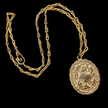 Antique Gold Filled Victorian Double Sided Locket With Cross