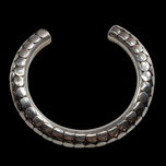 Sterling Silver Octopus Design Bracelet Tentacles Pebble Cuff