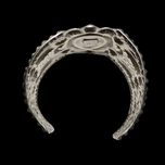 Vintage Sterling Large Silver Cuff Bracelet Mexico Signed