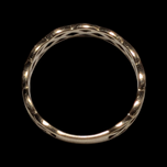 9K Yellow Gold Open Work Braided Celtic Knot Band Ring Size 8.5