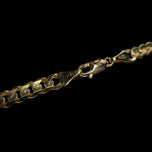 14K Yellow Solid Gold Cuban Link Chain Necklace Vicenza Italy
