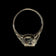 10K White Gold, Diamond & Onyx Art Deco Ring Size 6 3/4