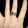 14K Yellow Gold Etched Floral Wide Band Size 7