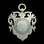 Sterling Silver Joseph Gloster Albert Pocket Watch Chain Fob / Medal
