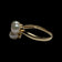 14K Yellow Gold Cultured Pearl & Emerald Cluster Ring Size 7.5
