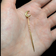 14K Yellow Gold Crescent Moon Seed Pearl Spiral Stick Pin