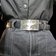 Navajo Sterling Silver Bear Belt Buckle Native American Tribal