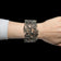 Robert Larin Pewter Brutalist Barrel Clasp Hinge Cuff Bracelet MCM Modernist / Abstract