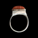 Sterling Silver & Banded Red Agate Ring