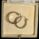10K Yellow Gold Hoop Earrings Italy